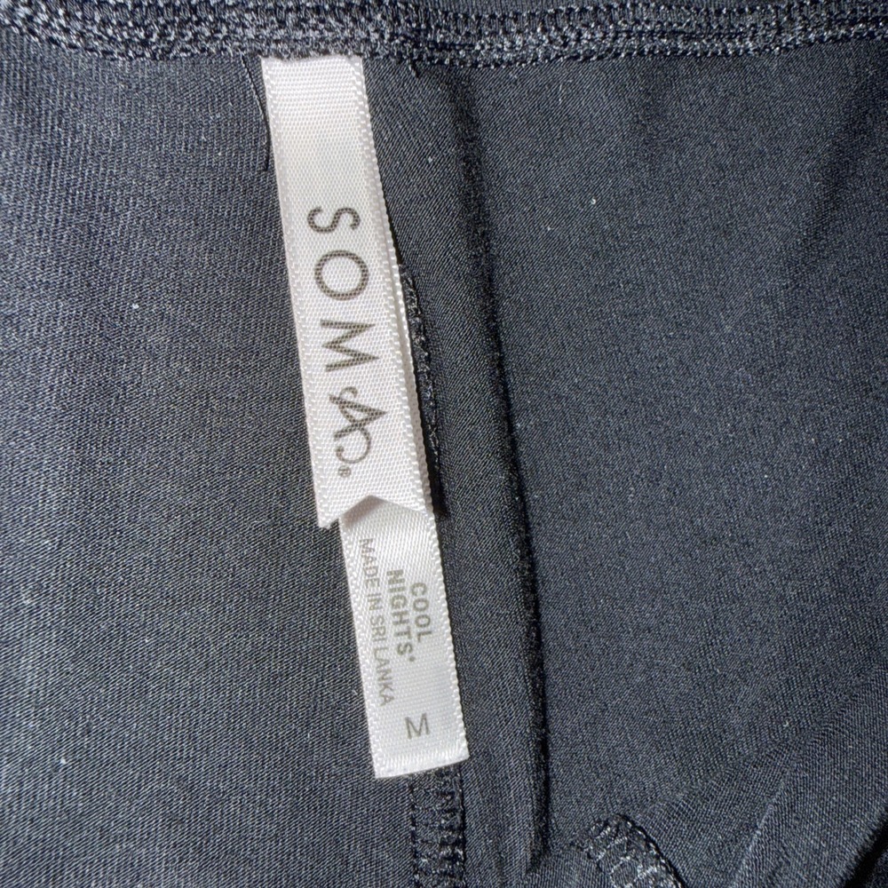 Soma Cool Nights Pajama Pants Black Sz Medium Ultra Soft - Picture 9 of 14